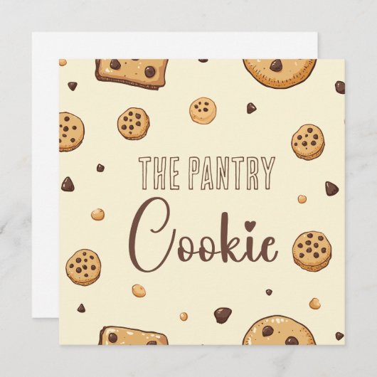 Gezellige koekjeslekkernijen kaart (Voorkant / Achterkant)