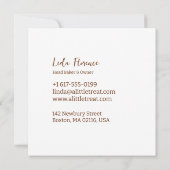 Gezellige koekjeslekkernijen kaart (Achterkant)