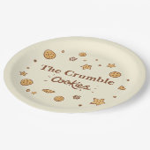 Gezellige koekjeslekkernijen papieren bordje (Gekanteld)