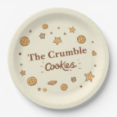 Gezellige koekjeslekkernijen papieren bordje (Voorkant)