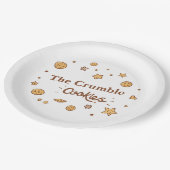 Gezellige koekjeslekkernijen papieren bordje (Gekanteld)