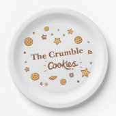 Gezellige koekjeslekkernijen papieren bordje (Voorkant)