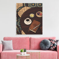 Gezellige koffie & boeken boheemse kunst