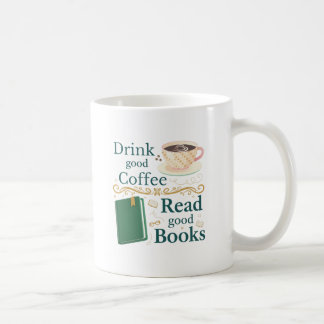 Gezellige koffie- en boekenliefhebber Vintage cita Koffiemok