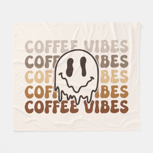Gezellige koffie fleece deken (Voorkant (Horizontaal))