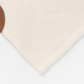 Gezellige koffie fleece deken (Hoek)