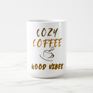 Gezellige koffie goede vibraties Mooie keramische Koffiemok