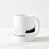 Gezellige Koffie & Kat Knuffels Mok (Voorkant rechts)