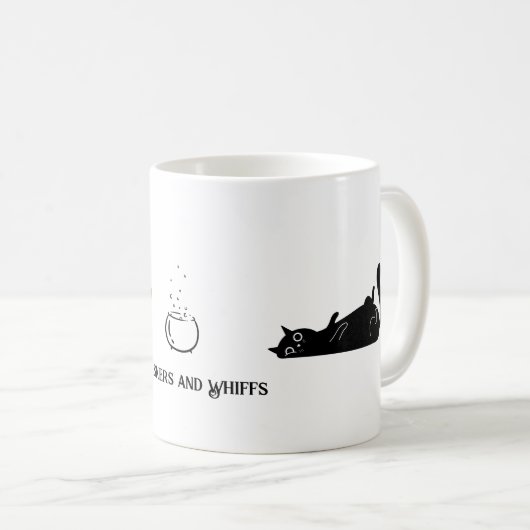 Gezellige Koffie & Kat Knuffels Mok (Voorkant rechts)