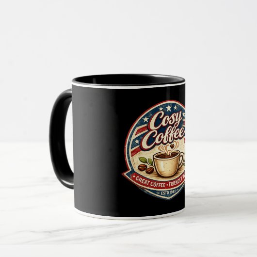 Gezellige Koffie Mok (Voorkant links)