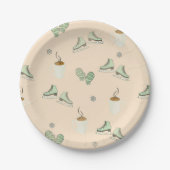 Gezellige koffie papieren bordje (Voorkant)