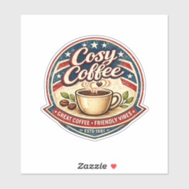 Gezellige Koffie Sticker