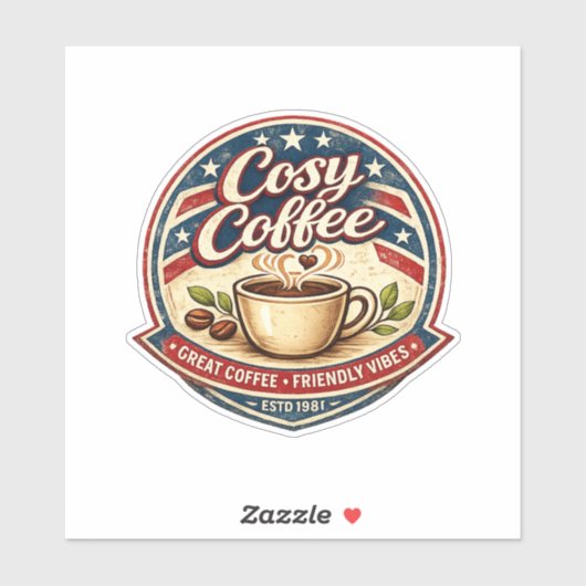 Gezellige Koffie Sticker (Vel)