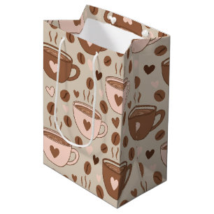 Gezellige koffiekuppatroon (11) medium cadeauzakje