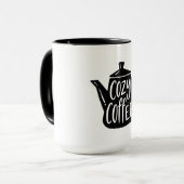 Gezellige koffiemok mok (Voorkant links)