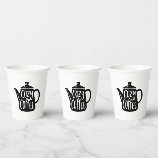 Gezellige koffiemok papieren bekers (Multi)