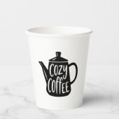 Gezellige koffiemok papieren bekers (Voorkant)