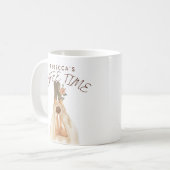 Gezellige koffietijd Sokken Waterverf vakantie Koffiemok (Voorkant links)