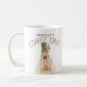 Gezellige koffietijd Sokken Waterverf vakantie Koffiemok (Links)