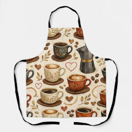 Gezellige Koffietijd - Warmt Aesthetisch Naadloos Schort