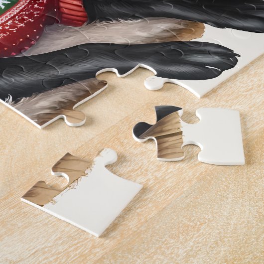 Gezellige Labrador Retriever Christmas Puppy Dog Legpuzzel (Zijkant)