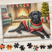 Gezellige Labrador Retriever Christmas Puppy Dog Legpuzzel