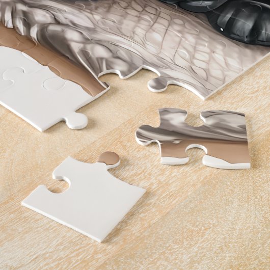 Gezellige Labrador Retriever Hond Kerstmis Puppy Legpuzzel (Zijkant)