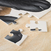 Gezellige Labrador Retriever Hond Kerstmis Puppy Legpuzzel (Zijkant)