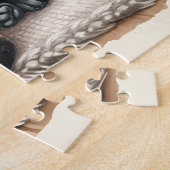 Gezellige Labrador Retriever Puppy Hondenkerst Legpuzzel (Zijkant)