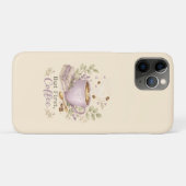 Gezellige Lavendel Waterverf Koffie Case-Mate iPhone Case (Achterkant (horizontaal))