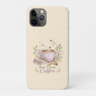 Gezellige Lavendel Waterverf Koffie Case-Mate iPhone Case