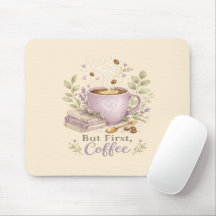 Gezellige Lavendel Waterverf Koffie