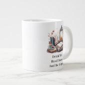 Gezellige leeshoek grote koffiekop (Voorkant rechts)