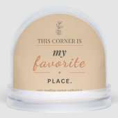 Gezellige leeshoek sneeuwbol (Voorkant)