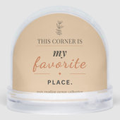 Gezellige leeshoek sneeuwbol (Achterkant)