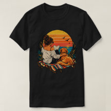 Gezellige Leeshond Zonsondergang Boekliefhebber
