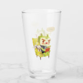 Gezellige leestijd met huisdier glas (Achterkant)