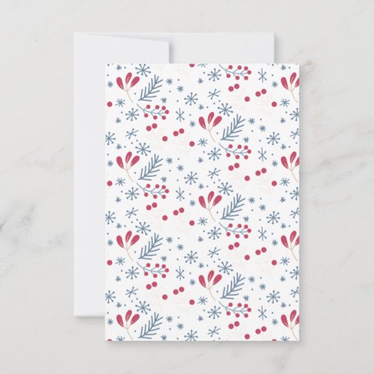 gezellige leuke kerstfeest uitnodiging gepersonali (Achterkant)