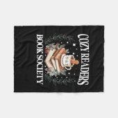 Gezellige lezers Boekenmaatschappij Boekachtige ke Fleece Deken (Voorkant (Horizontaal))