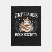 Gezellige lezers Boekenmaatschappij Boekachtige ke Fleece Deken (Voorkant)
