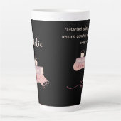 Gezellige Lezersleven Latte Mok (Voorkant)