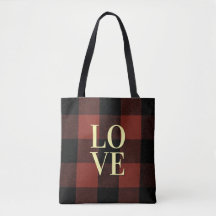 Gezellige Liefde Rood en Zwart Plaid Flanel Design