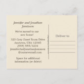 Gezellige logeerkamer Nieuw adres aankondiging (Achterkant)