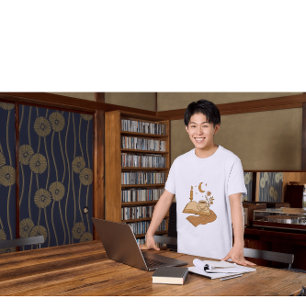 Gezellige Maanverlichte Lezing Warme Boekliefheb T-shirt