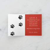 Gezellige Maine Coon Kerstmis Sneeuw Scène Vakanti Feestdagen Kaart (Binnen)