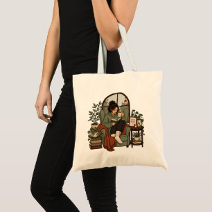 Gezellige Meisjeskoffie Boeken Regenachtige Dagen Tote Bag
