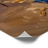 Gezellige Mess Slaapkamer - Painterly Style Indoor Poster (Hoek)