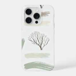 Gezellige Minimale Winter Esthetische Patroon iPhone 15 Pro Case