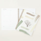 Gezellige Minimale Winter Esthetische Patroon Planner (Display)