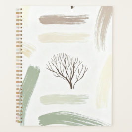 Gezellige Minimale Winter Esthetische Patroon Planner
